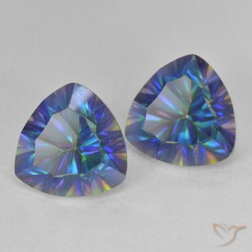 Shop natural 5.14ct マルチカラーブルー ミスティッククォーツ gems, トリリオン, from ブラジル at GemSelect. In stock, global shipping!