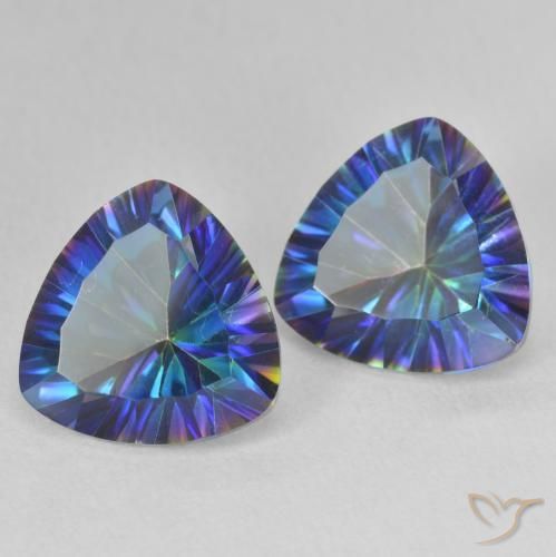 Shop natural 6.27ct マルチカラーブルー ミスティッククォーツ gems, トリリオン, from ブラジル at GemSelect. In stock, global shipping!