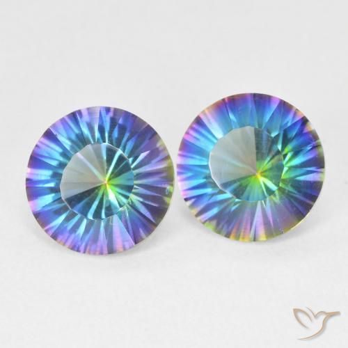 Shop natural 3.27ct マルチカラーブルー ミスティッククォーツ gems, ラウンド, from ブラジル at GemSelect. In stock, global shipping!