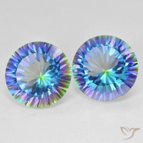 Shop natural 11.92ct マルチカラーブルー ミスティッククォーツ gems, ラウンド, from ブラジル at GemSelect. In stock, global shipping!