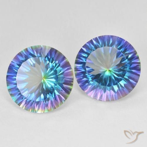 Shop natural 11.68ct マルチカラーブルー ミスティッククォーツ gems, ラウンド, from ブラジル at GemSelect. In stock, global shipping!