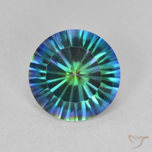 2.20ct 天然 マルチカラー ミスティッククォーツ, ラウンド, VVS-VS