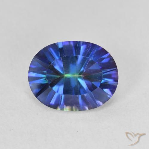 1.75ct 天然 マルチカラー ミスティッククォーツ, 楕円形, VVS-VS