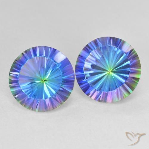 Shop natural 7.47ct マルチカラーブルー ミスティッククォーツ gems, ラウンド, from ブラジル at GemSelect. In stock, global shipping!