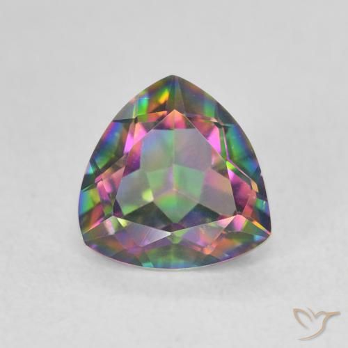 1.14ct 天然 マルチカラー ミスティッククォーツ, トリリオン, VVS
