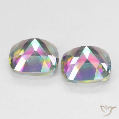 Shop natural 2.78ct マルチカラー ミスティッククォーツ gems, クッション, from ブラジル at GemSelect. In stock, global shipping!