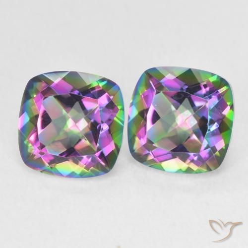 Shop natural 2.75ct マルチカラー ミスティッククォーツ gems, クッション, from ブラジル at GemSelect. In stock, global shipping!