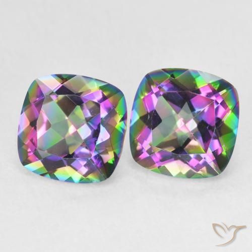Shop natural 2.73ct マルチカラー ミスティッククォーツ gems, クッション, from ブラジル at GemSelect. In stock, global shipping!