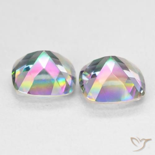 Shop natural 2.73ct マルチカラー ミスティッククォーツ gems, クッション, from ブラジル at GemSelect. In stock, global shipping!