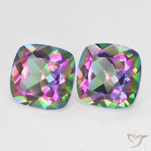Shop natural 2.82ct マルチカラー ミスティッククォーツ gems, クッション, from ブラジル at GemSelect. In stock, global shipping!