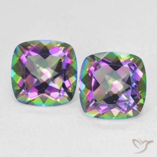 Shop natural 2.77ct マルチカラー ミスティッククォーツ gems, クッション, from ブラジル at GemSelect. In stock, global shipping!