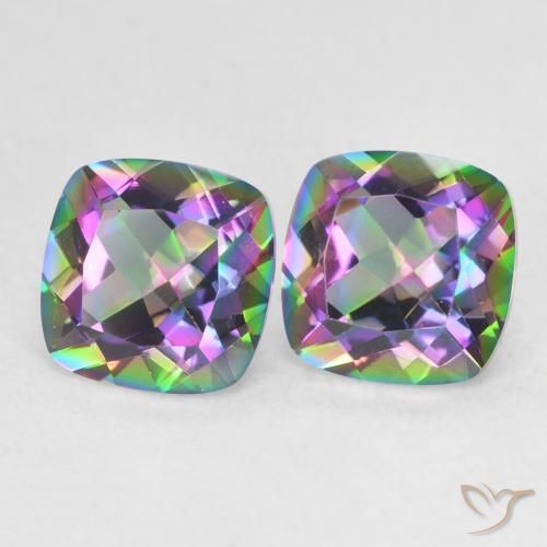 Shop natural 2.77ct マルチカラー ミスティッククォーツ gems, クッション, from ブラジル at GemSelect. In stock, global shipping!