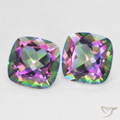 Shop natural 2.74ct マルチカラー ミスティッククォーツ gems, クッション, from ブラジル at GemSelect. In stock, global shipping!
