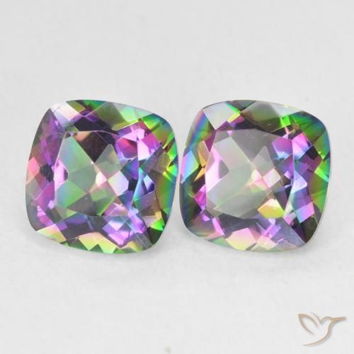 Shop natural 2.88ct マルチカラー ミスティッククォーツ gems, クッション, from ブラジル at GemSelect. In stock, global shipping!