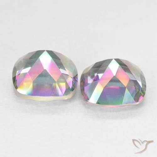 Shop natural 2.88ct マルチカラー ミスティッククォーツ gems, クッション, from ブラジル at GemSelect. In stock, global shipping!