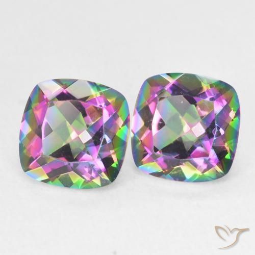Shop natural 2.79ct マルチカラー ミスティッククォーツ gems, クッション, from ブラジル at GemSelect. In stock, global shipping!