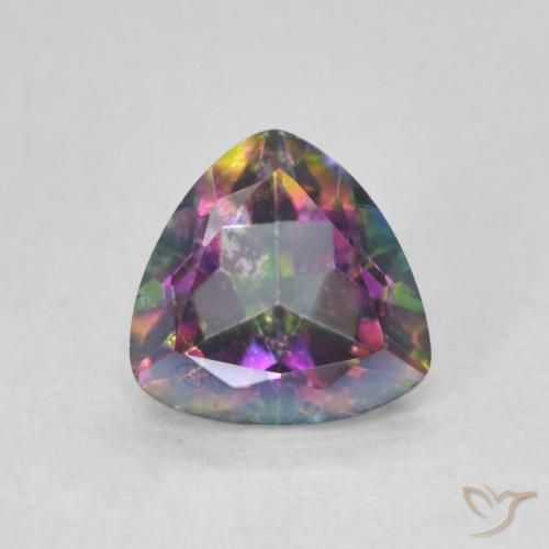 0.74ct 天然 マルチカラー ミスティッククォーツ, トリリオン, VS