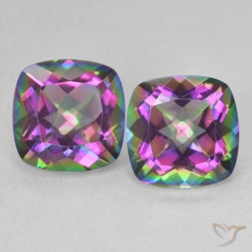 Shop natural 2.81ct マルチカラー ミスティッククォーツ gems, クッション, from ブラジル at GemSelect. In stock, global shipping!