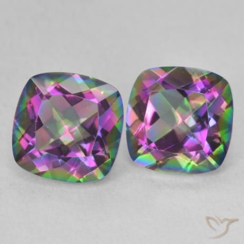 Shop natural 2.81ct マルチカラー ミスティッククォーツ gems, クッション, from ブラジル at GemSelect. In stock, global shipping!
