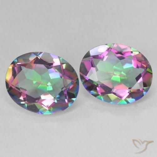 Shop natural 6.11ct マルチカラー ミスティッククォーツ gems, 楕円形, from ブラジル at GemSelect. In stock, global shipping!