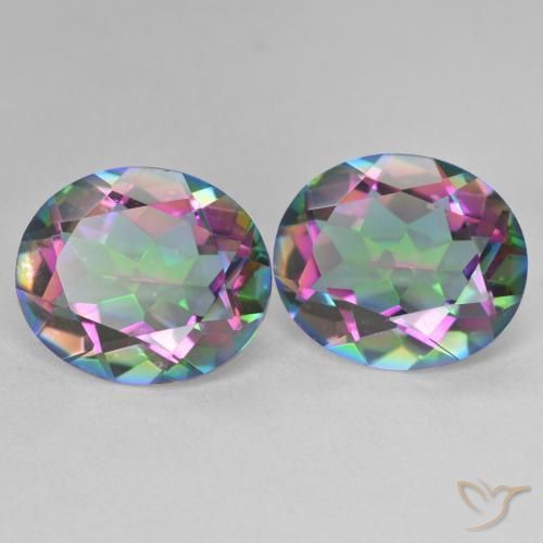 Shop natural 10.86ct マルチカラー ミスティッククォーツ gems, 楕円形, from ブラジル at GemSelect. In stock, global shipping!