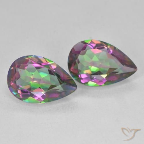 Shop natural 5.95ct マルチカラー ミスティッククォーツ gems, 洋梨の形, from ブラジル at GemSelect. In stock, global shipping!