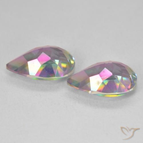 Shop natural 5.82ct マルチカラー ミスティッククォーツ gems, 洋梨の形, from ブラジル at GemSelect. In stock, global shipping!