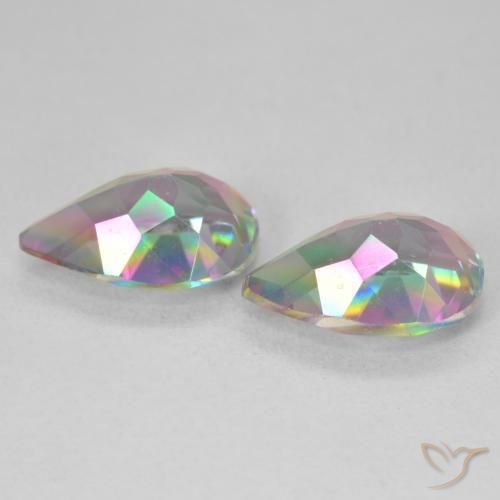 Shop natural 5.79ct マルチカラー ミスティッククォーツ gems, 洋梨の形, from ブラジル at GemSelect. In stock, global shipping!