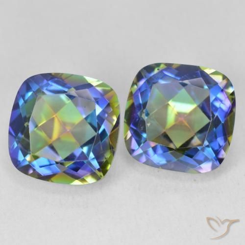 Shop natural 8.60ct マルチカラー ミスティッククォーツ gems, クッション, from ブラジル at GemSelect. In stock, global shipping!