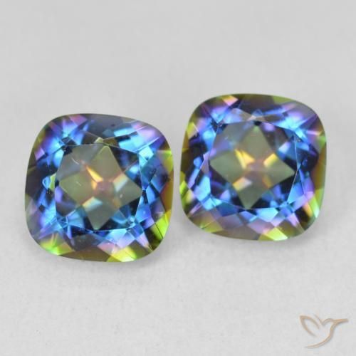 Shop natural 4.15ct マルチカラー ミスティッククォーツ gems, クッション, from ブラジル at GemSelect. In stock, global shipping!