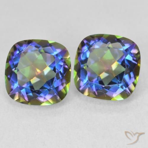 Shop natural 4.18ct マルチカラー ミスティッククォーツ gems, クッション, from ブラジル at GemSelect. In stock, global shipping!