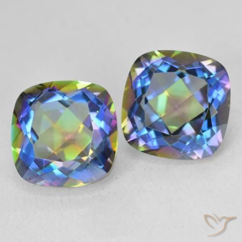 Shop natural 8.55ct マルチカラー ミスティッククォーツ gems, クッション, from ブラジル at GemSelect. In stock, global shipping!