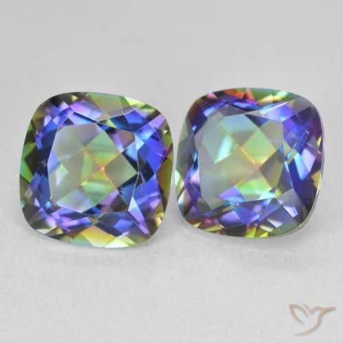 Shop natural 8.35ct マルチカラー ミスティッククォーツ gems, クッション, from ブラジル at GemSelect. In stock, global shipping!