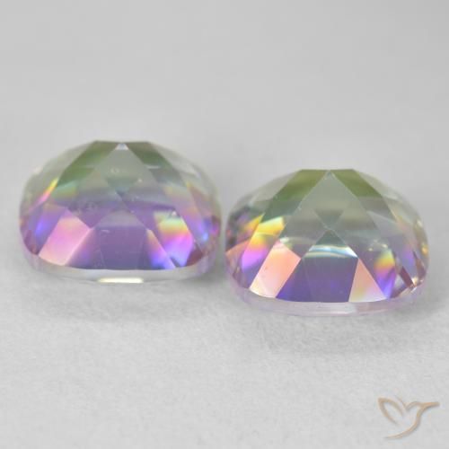Shop natural 8.57ct マルチカラー ミスティッククォーツ gems, クッション, from ブラジル at GemSelect. In stock, global shipping!