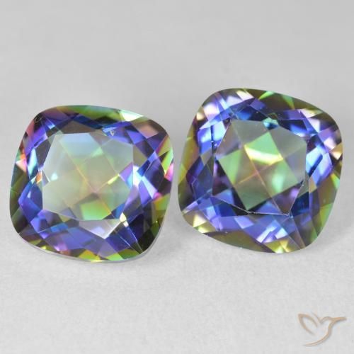 Shop natural 8.49ct マルチカラー ミスティッククォーツ gems, クッション, from ブラジル at GemSelect. In stock, global shipping!