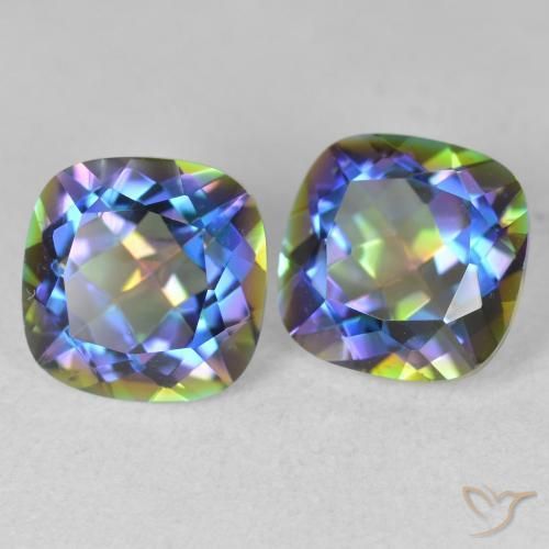 Shop natural 4.16ct マルチカラー ミスティッククォーツ gems, クッション, from ブラジル at GemSelect. In stock, global shipping!