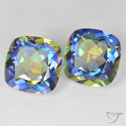 Shop natural 8.37ct マルチカラー ミスティッククォーツ gems, クッション, from ブラジル at GemSelect. In stock, global shipping!
