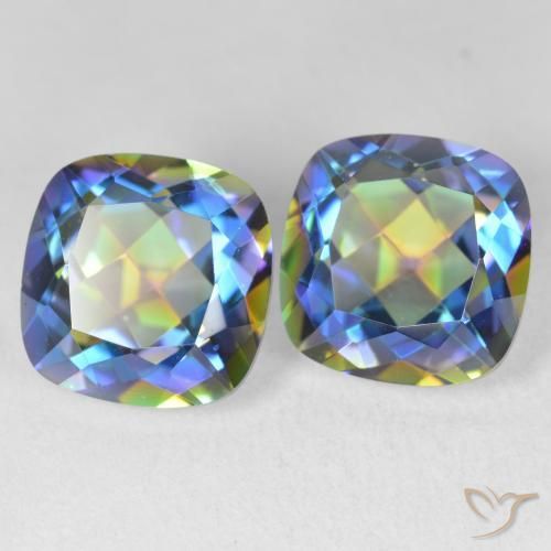 Shop natural 8.54ct マルチカラー ミスティッククォーツ gems, クッション, from ブラジル at GemSelect. In stock, global shipping!