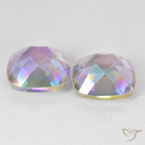 Shop natural 8.54ct マルチカラー ミスティッククォーツ gems, クッション, from ブラジル at GemSelect. In stock, global shipping!
