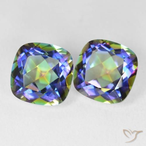 Shop natural 8.31ct マルチカラー ミスティッククォーツ gems, クッション, from ブラジル at GemSelect. In stock, global shipping!