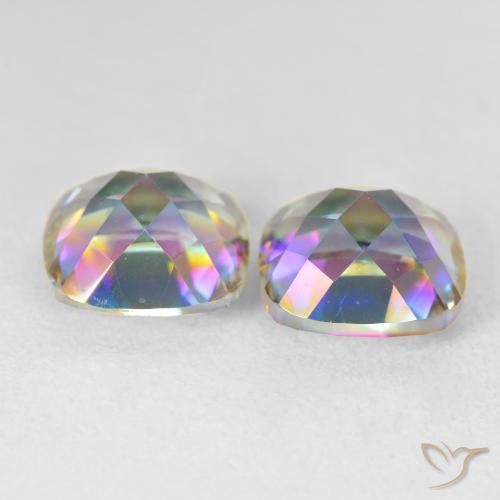Shop natural 8.31ct マルチカラー ミスティッククォーツ gems, クッション, from ブラジル at GemSelect. In stock, global shipping!