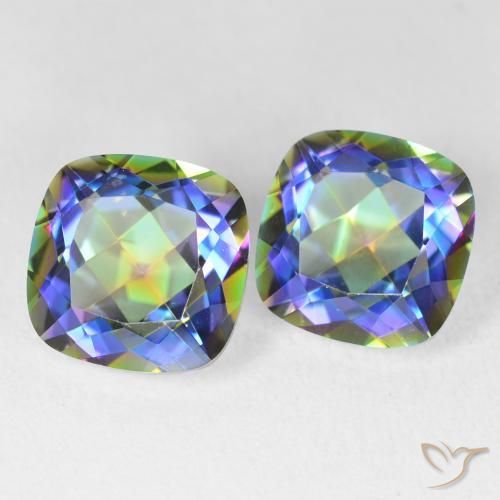 Shop natural 8.45ct マルチカラー ミスティッククォーツ gems, クッション, from ブラジル at GemSelect. In stock, global shipping!