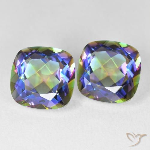 Shop natural 8.40ct マルチカラー ミスティッククォーツ gems, クッション, from ブラジル at GemSelect. In stock, global shipping!