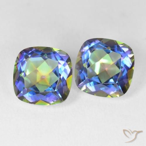 Shop natural 8.64ct マルチカラー ミスティッククォーツ gems, クッション, from ブラジル at GemSelect. In stock, global shipping!