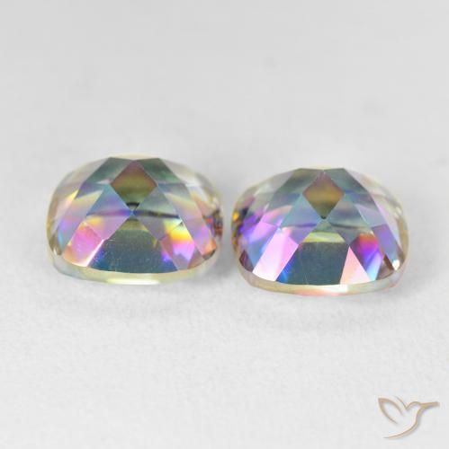 Shop natural 8.64ct マルチカラー ミスティッククォーツ gems, クッション, from ブラジル at GemSelect. In stock, global shipping!