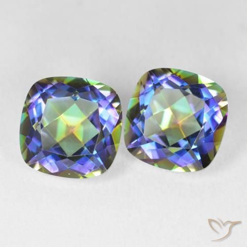 Shop natural 8.51ct マルチカラー ミスティッククォーツ gems, クッション, from ブラジル at GemSelect. In stock, global shipping!
