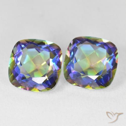 Shop natural 8.51ct マルチカラー ミスティッククォーツ gems, クッション, from ブラジル at GemSelect. In stock, global shipping!