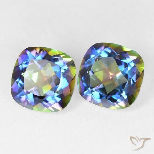 Shop natural 4.21ct マルチカラー ミスティッククォーツ gems, クッション, from ブラジル at GemSelect. In stock, global shipping!