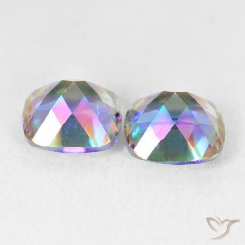 Shop natural 4.21ct マルチカラー ミスティッククォーツ gems, クッション, from ブラジル at GemSelect. In stock, global shipping!