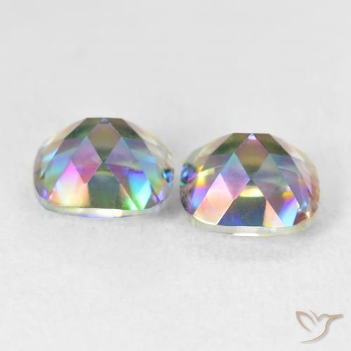 Shop natural 4.20ct マルチカラー ミスティッククォーツ gems, クッション, from ブラジル at GemSelect. In stock, global shipping!